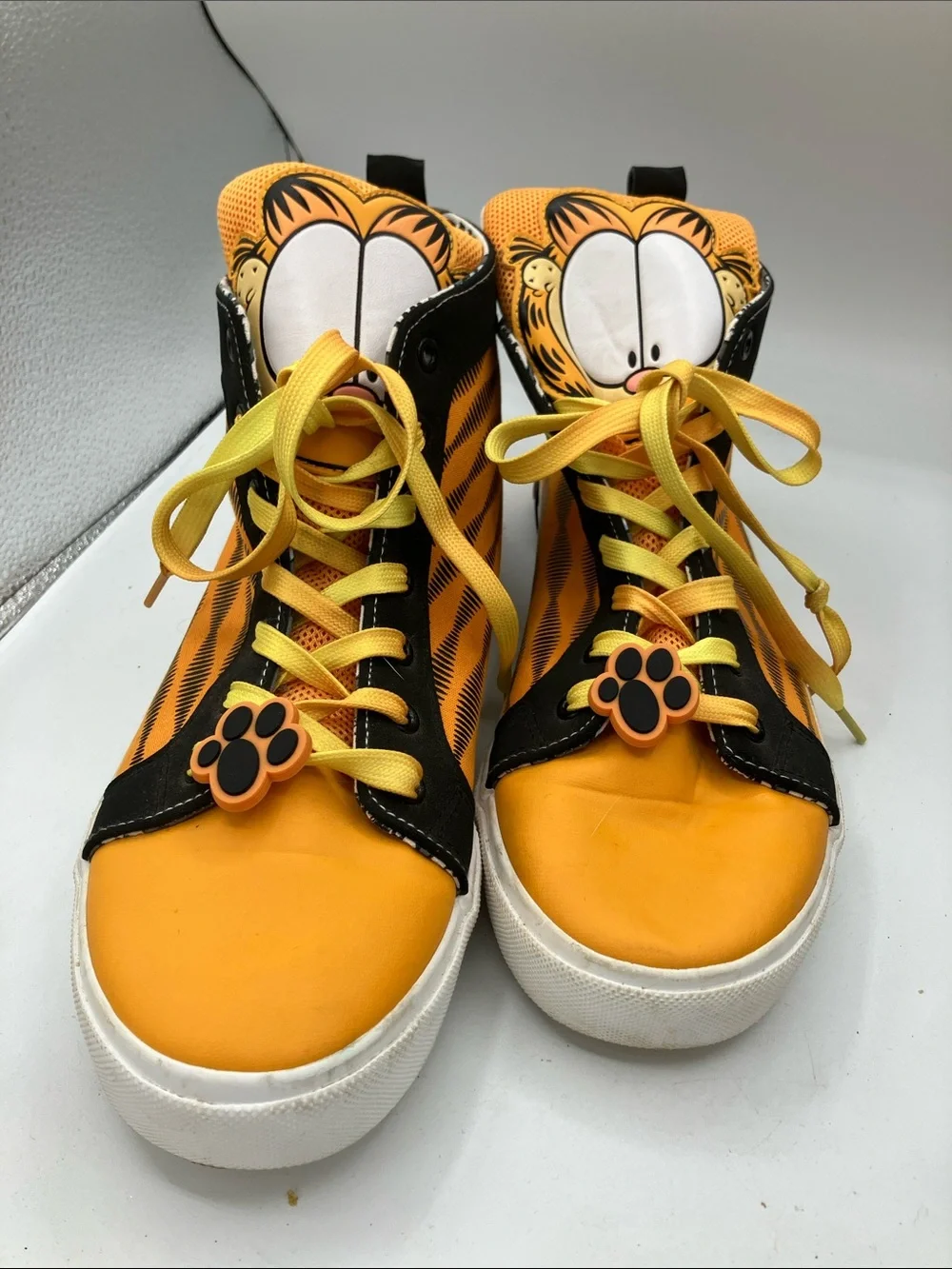 Garfield Orange High-Top Athletic Sneakers - Men